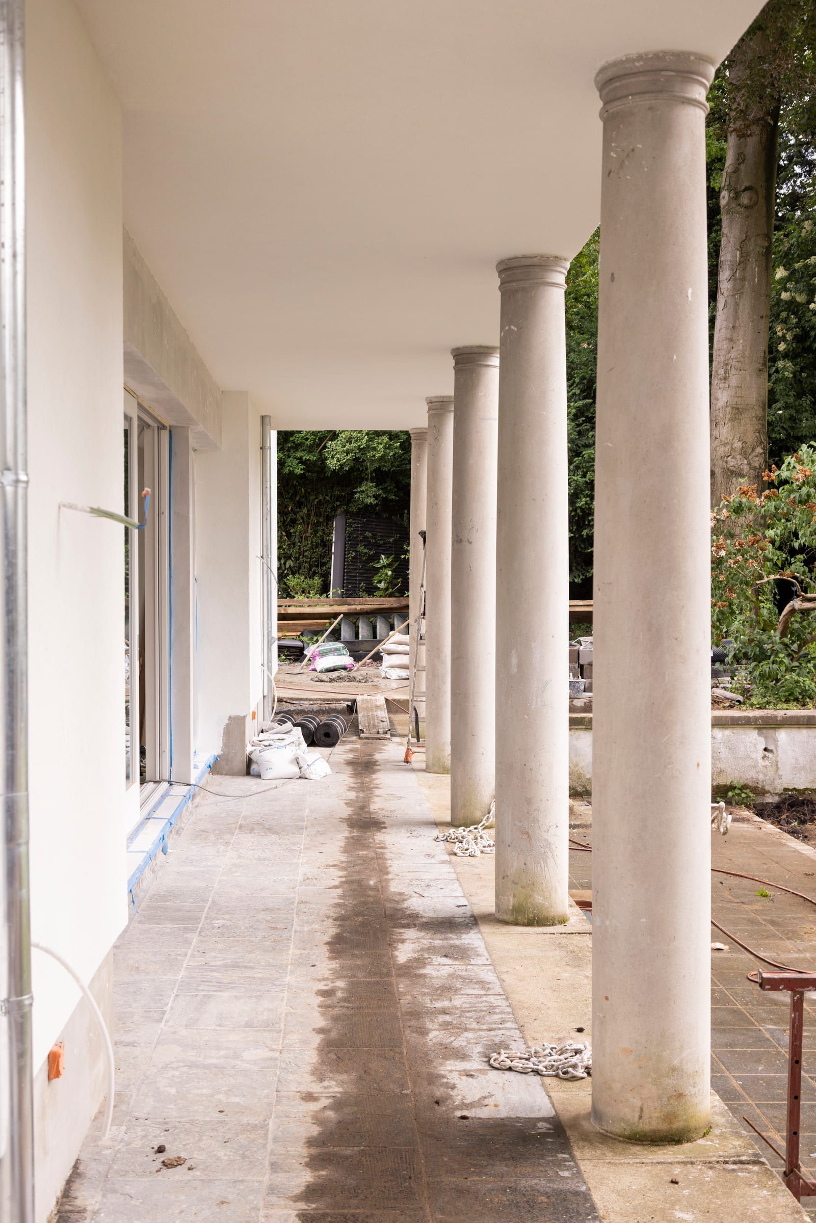 Villa Fougères : pendant les travaux, vue 4
